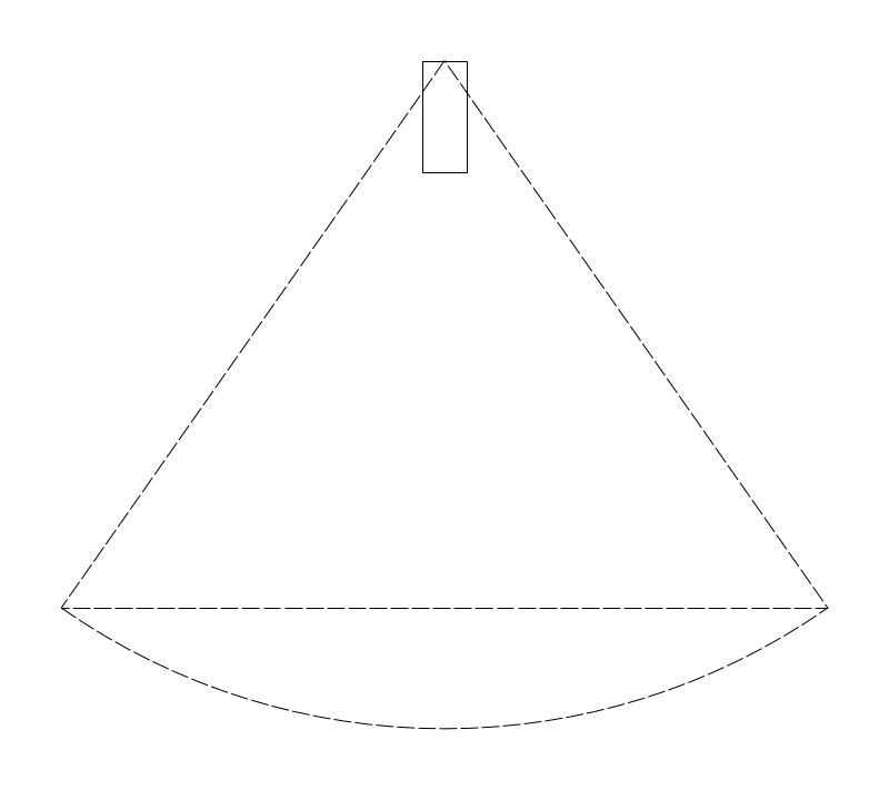 Bullet Security Camera plan view CAD block