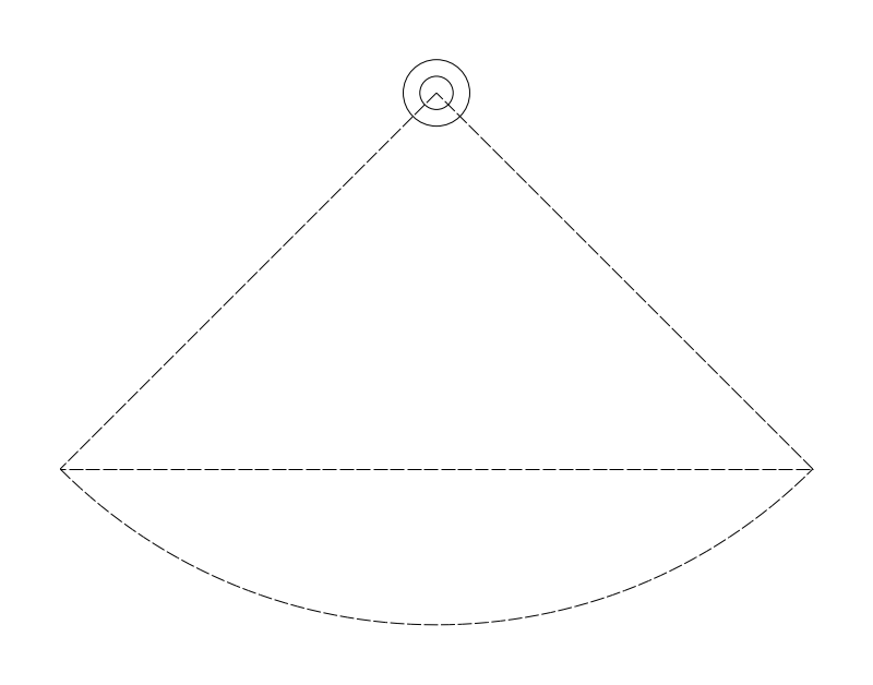 Dome Security Camera plan view CAD block