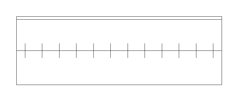 72-inch Closet Rod and Shelf CAD block, plan view (DWG/DXF)