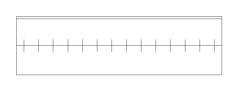 84-inch Closet Rod and Shelf CAD block, plan view (DWG/DXF)