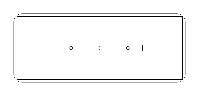 10-Foot Conference Table CAD block, plan view (DWG/DXF)