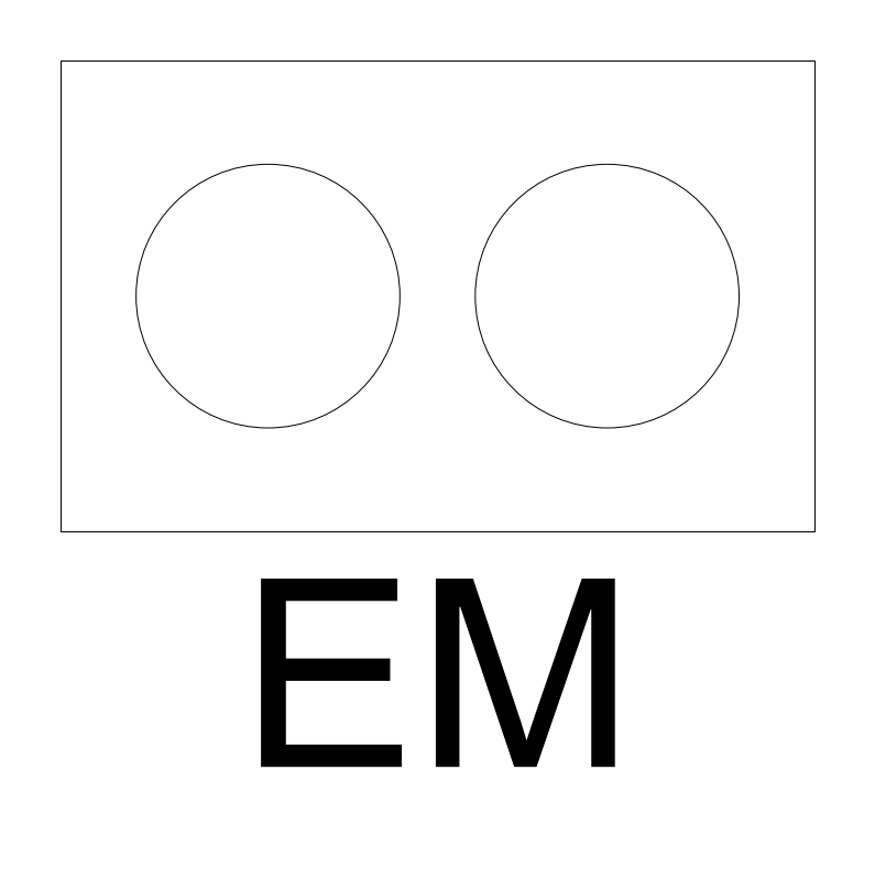 Emergency Light plan view CAD block