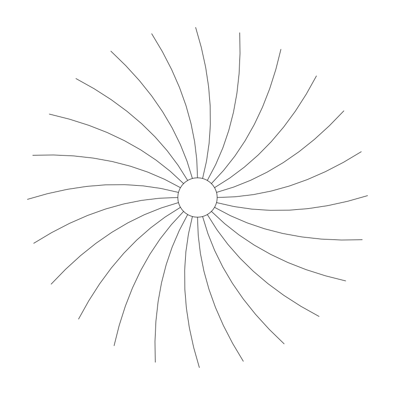 36-inch Ornamental Grass Clump CAD block, plan view (DWG/DXF)
