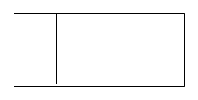 Island Kitchen CAD block, plan view (DWG/DXF)