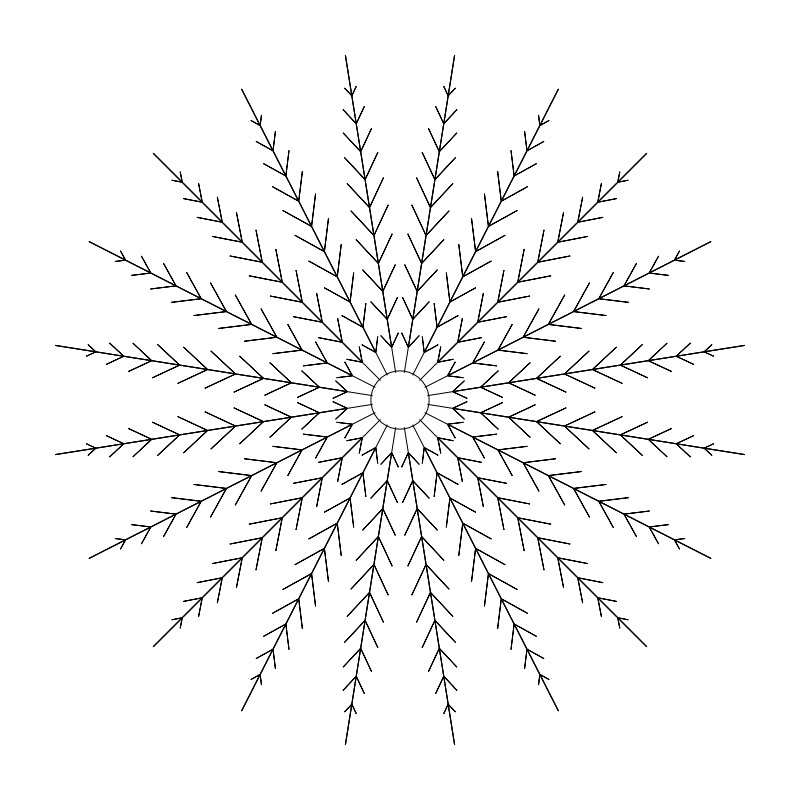 20-foot Medjool Date Palm CAD block, plan view (DWG/DXF)