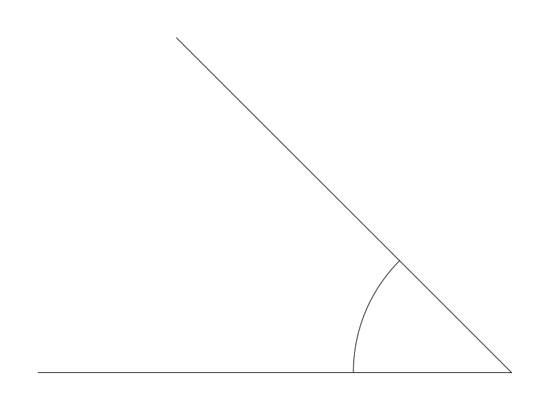 Plumbing Pipe 45-degree Elbow (Northwest) plan view CAD block
