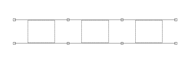 Selective Pallet-Rack Bay plan view CAD block
