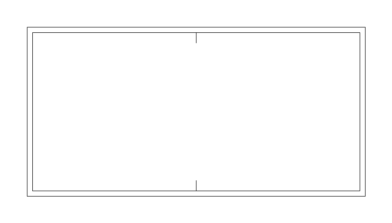 4 x 8 Raised Garden Bed CAD block, plan view (DWG/DXF)