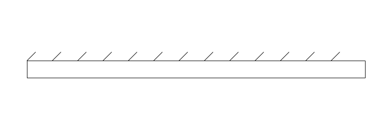 Retaining Wall plan view CAD block