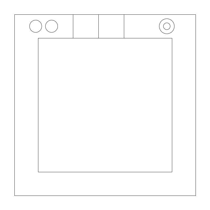 30-inch Floor Safe CAD block, plan view (DWG/DXF)