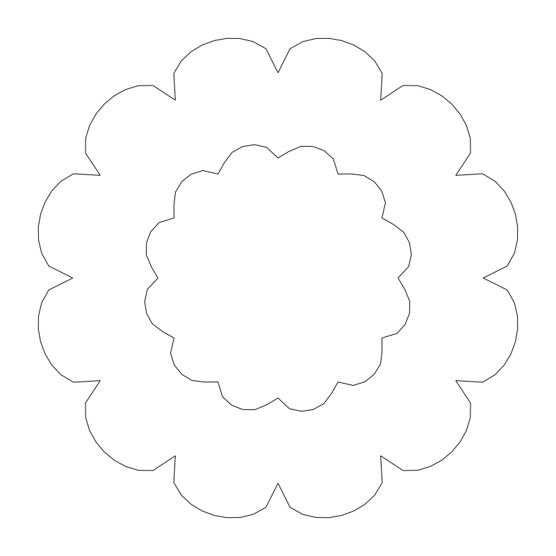 6-foot Shrub CAD block, plan view (DWG/DXF)