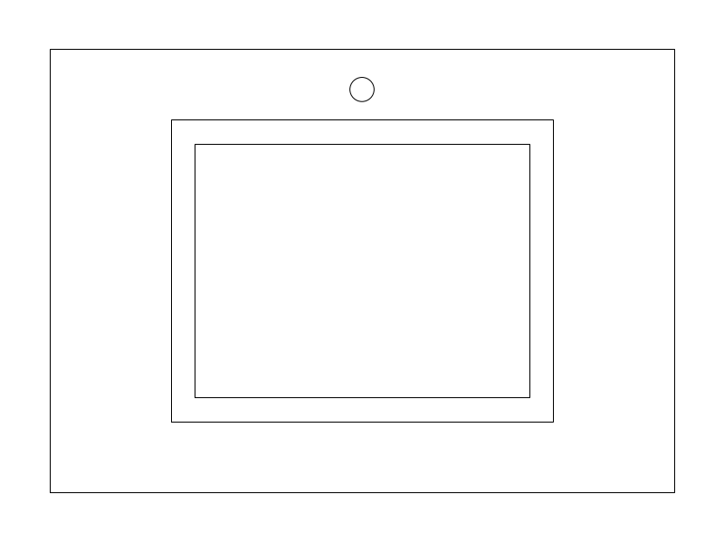 Rectangular Bathroom Lavatory plan view CAD block