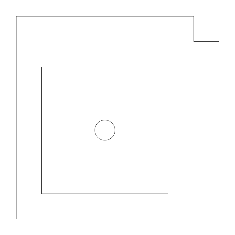 Corner Sink plan view CAD block