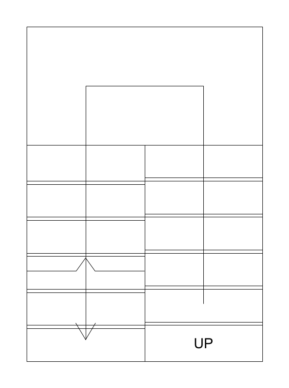 36-inch U-Shaped Switchback Stair CAD block, plan view (DWG/DXF)