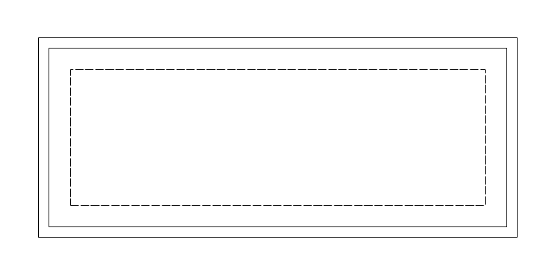 30x72 Banquet Table CAD block, plan view (DWG/DXF)