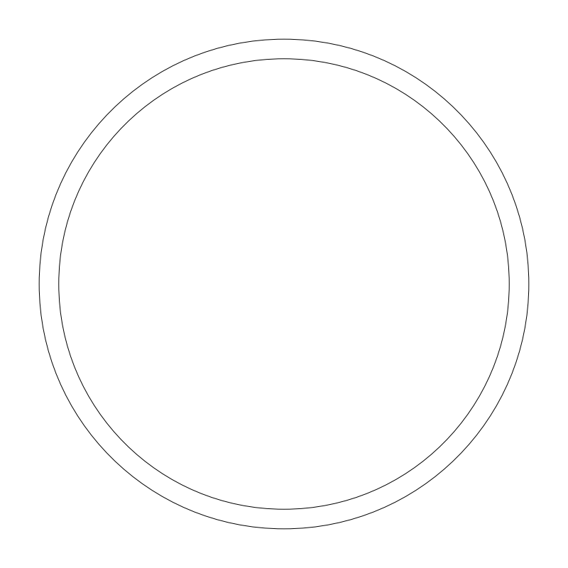 48-inch Round Table CAD block, plan view (DWG/DXF)
