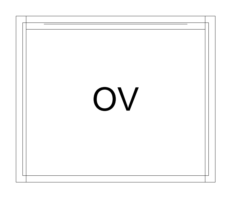 Wall Oven CAD block, plan view (DWG/DXF)